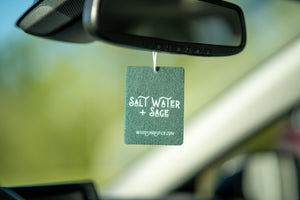 Salt Water + Sage Car Air Freshener Salt Water + Sage Car Air Freshener