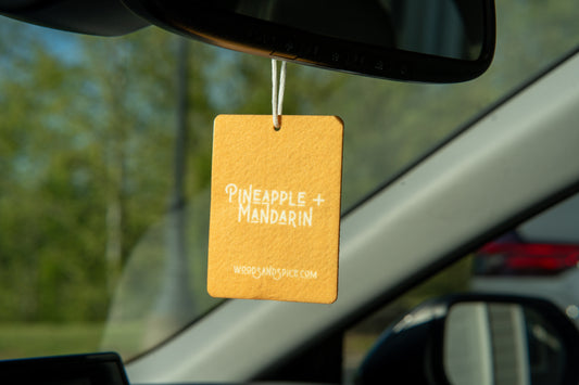 Pineapple + Mandarin Car Air Freshener